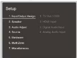ONKYO TXNR696 - Commandes du menu - 2