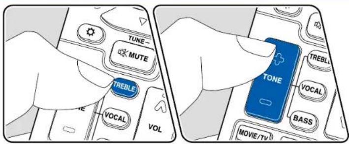 ONKYO TXNR696 - Ajuster la tonalité - 1