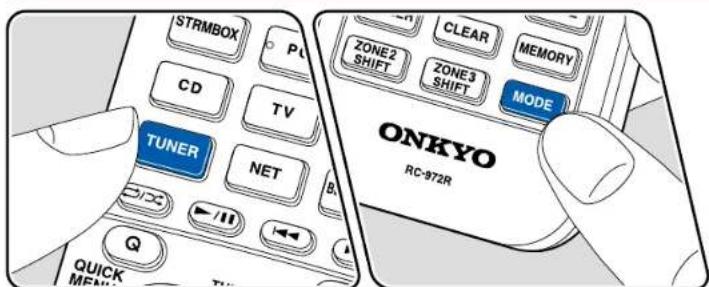 ONKYO TXNR696 - Syntonisation d'une station de radio - 1