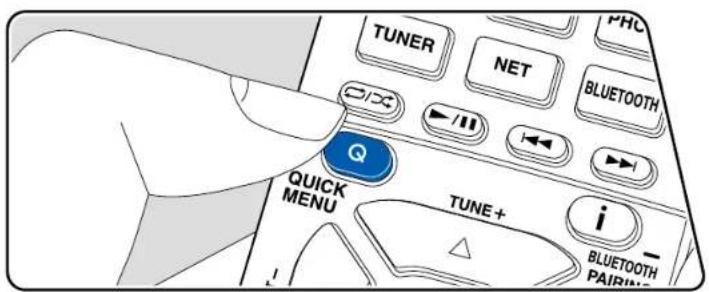 ONKYO TXNR696 - Commandes du menu - 1