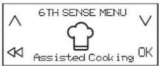 WHIRLPOOL SMP 9010 CNEIXL - "Assisted Cooking" (Abistav toiduvalmistamine) funktsiooni aktiveerimiseks tehke järgmist: - 1