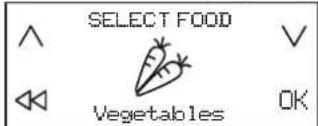 SELECT FOOD Vegetables OK