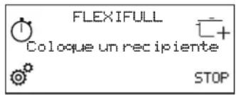 FLEXIFULL Coloque un recipiente STOP