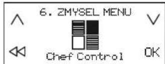 6. ZMYSEL MENU Chef Control OK