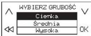 WYBIERZ GRUBOŚĆ Cierka Średnia Wysoka OK