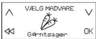 VÆLG MADVARE Gørntsager OK