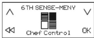 WHIRLPOOL SMP 9010 CNEIXL - För att aktivera funktionen Chef Control: - 1
