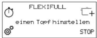 FLEXIFULL einen Topf hinstellen STOP