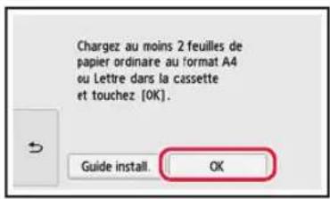 CANON Pixma TS9551C - Touchez OK. - 1