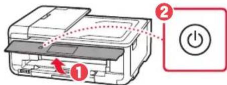 CANON Pixma TS9551C - Slå på skriveren - 2