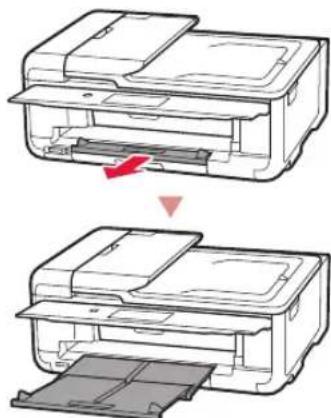 CANON Pixma TS9551C - Veda paperin luovutustaso esiin. - 1
