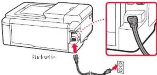 CANON Pixma TS9551C - Einschalten des Druckers - 2