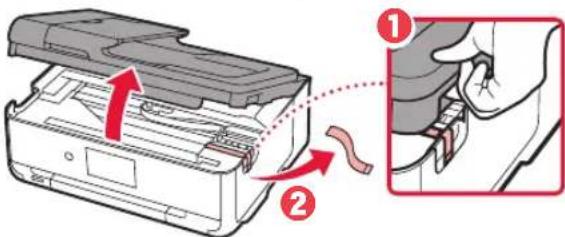 CANON Pixma TS9551C - Entfernen des Verpackungsmaterials - 2