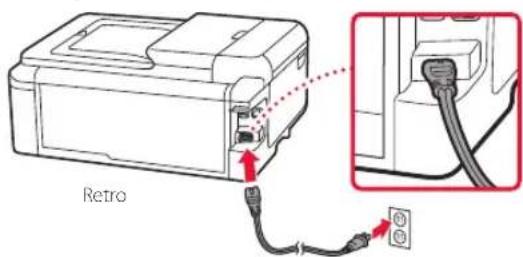 CANON Pixma TS9551C - Accensione della stampante - 2
