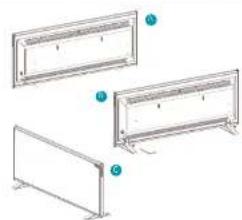 DUUX Slim 1000 - Installatie aluminium voet - 1
