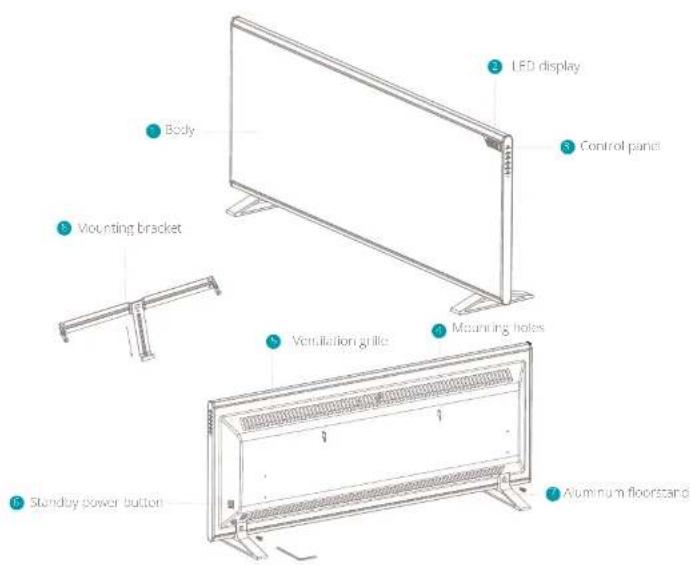 DUUX Slim 1000 - Product overview 2. Installation and use - 1