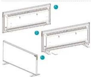 DUUX Slim 1500 - Instalacion del soporte de pie de aluminio - 1