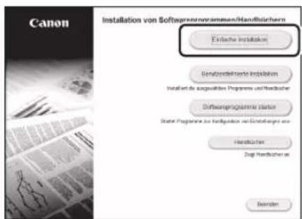 CANON ISensys MF641Cw - Installieren der Software - 2