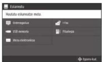 CANON ISensys MF641Cw - Organagailu batetik eskaneatzeko - 1
