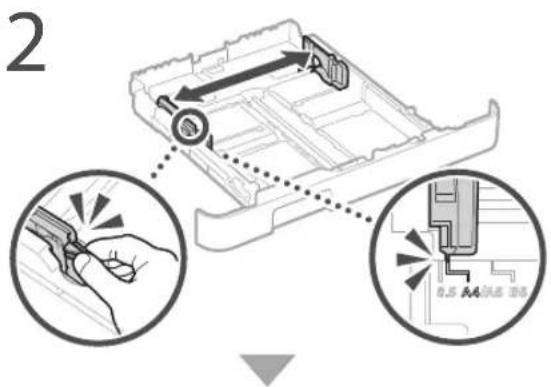CANON ISensys MF641Cw - Chargement de la cassette à papier - 1