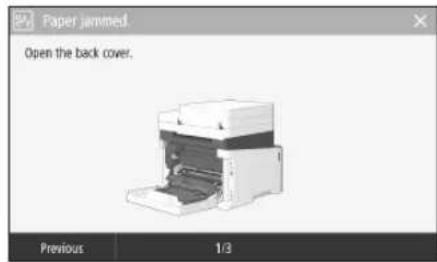 CANON ISensys MF641Cw - Paper Jams Have Occurred - 1