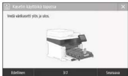 CANON ISensys MF641Cw - Väriainekasetin vaihto - 1
