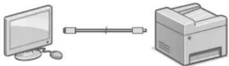 CANON ISensys MF641Cw - Collegamento via USB - 1