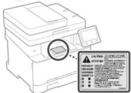 CANON ISensys MF641Cw - Sécurité relative au laser - 1