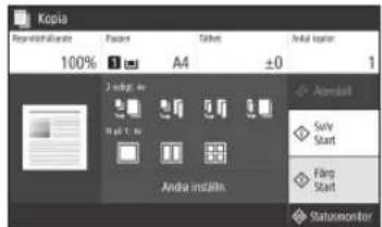 CANON ISensys MF641Cw - Praktiska kopieringsinställninger - 2