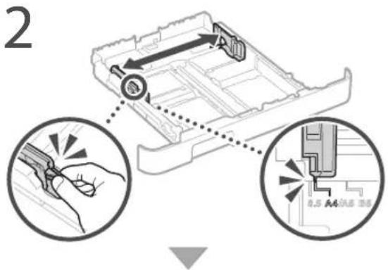 CANON ISensys MF641Cw - Carregar al casset de paper - 1