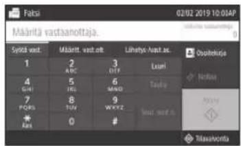 CANON ISensys MF641Cw - faksitoimintoja - 2