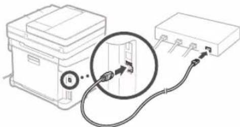 CANON ISensys MF641Cw - So stellen Sie eine Verbindung über Wired LAN her - 2