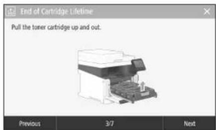 CANON ISensys MF641Cw - Replacing the Toner Cartridge - 1