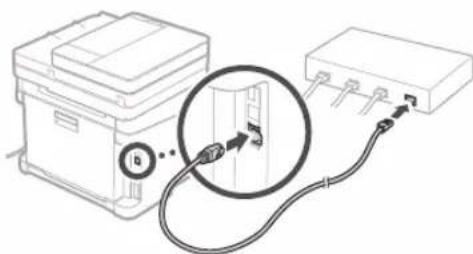 CANON ISensys MF641Cw - Sādan oprettes forbindelse via traditionelt lokalnetværk (kabelbaseret LAN) - 2