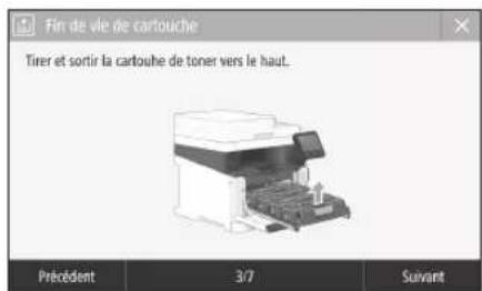 CANON ISensys MF641Cw - Remplacement des cartouches de toner - 1