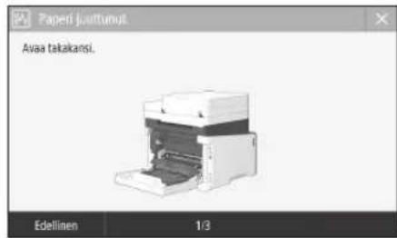 CANON ISensys MF641Cw - Laite ei tunnu toimivan Paperitukoksia on esiintynyt - 3