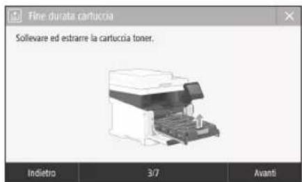 CANON ISensys MF641Cw - Sostituzione della cartuccia toner - 1