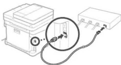 CANON ISensys MF641Cw - Verbinding makes via draadloos LAN - 3