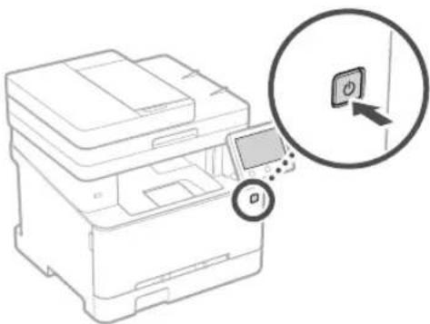 CANON ISensys MF641Cw - Makinaren lehenengo ezarpenen konfiguratzea - 1