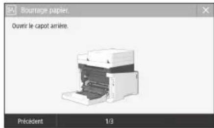 CANON ISensys MF641Cw - L'appareil ne fonctionne pas en cas de bourrage papier - 3