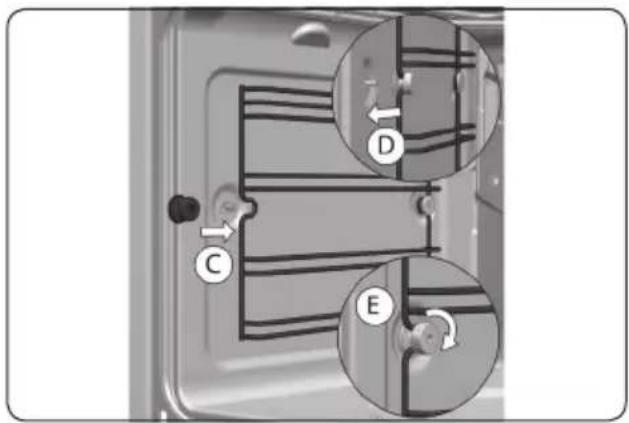ETNA OM871ZT - Removing and cleaning the guide rails - 2