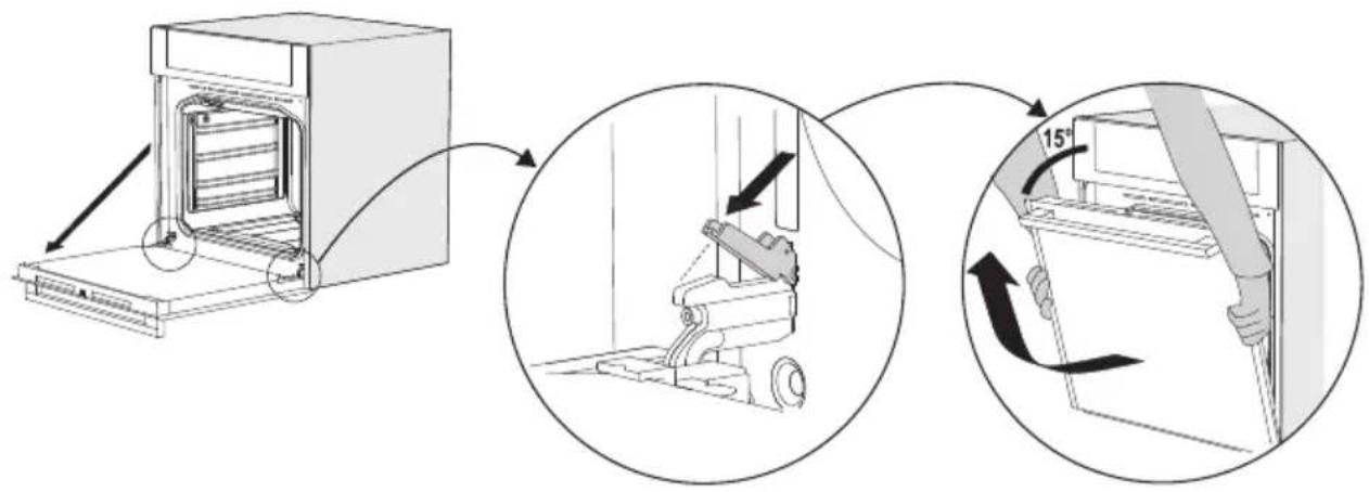 ETNA OM165ZT - Removing the oven door - 2