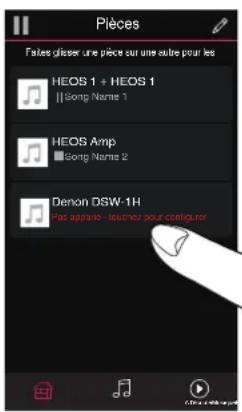 Pièces Fates glazer une pièce sur une autre pour les HEOS 1 + HEOS 1 ||Song Name 1 HEOS Amp ||Song Name 2 Denon DSW-1H Pas agraine - joumiez pour contiquer