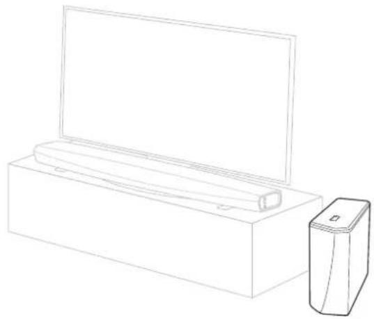 DENON DSW1H - Positionnement de votre DSW-1H - 1