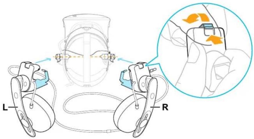 HTC VIVE Cosmos - Refixer les écouteurs supra sur la bande du casque - 3
