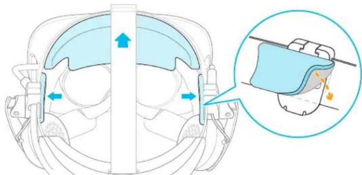 HTC VIVE Cosmos - Fixer le cable audio du casque - 3