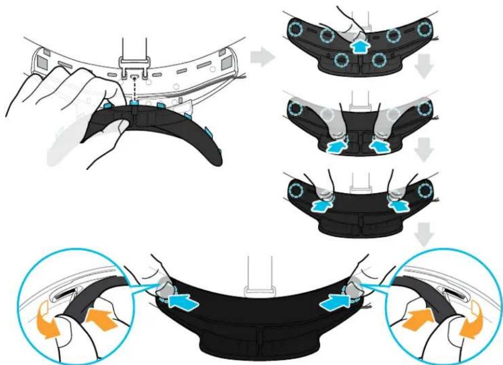 HTC VIVE Cosmos - Refixer les coussins avant et arrrière au casque - 2
