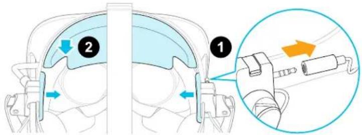 HTC VIVE Cosmos - Retirer les écouteurs supra de la bande du casque - 2