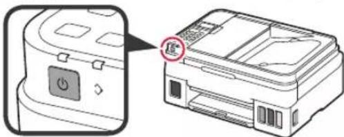 CANON PIXMA G4511 - Mise sous tension de l'imprimante - 3
