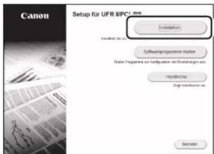CANON iSensys LBP621Cw - Installieren der Software - 2
